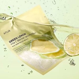 Green Lemon Vita C Blemish Serum Mask– Anua | Mascarilla para manchas