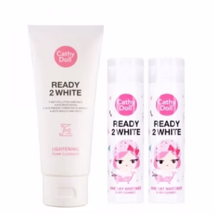 Set Ready 2 white lightening foam+ one day whitener body cleanser - Cathy Doll
