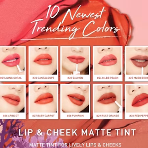 Lip & Cheek Matte Tint – Baby Bright | Tinta y rubor líquido mate