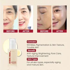 SEOUL 1988 Serum: Retinal Liposome 2% + Black Ginseng – K-SECRET | Sérum antiedad renovador