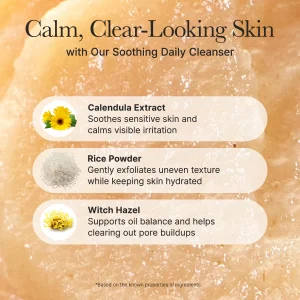 Calendula Rice Mochi Cleanser – Arencia | Limpiador calmante