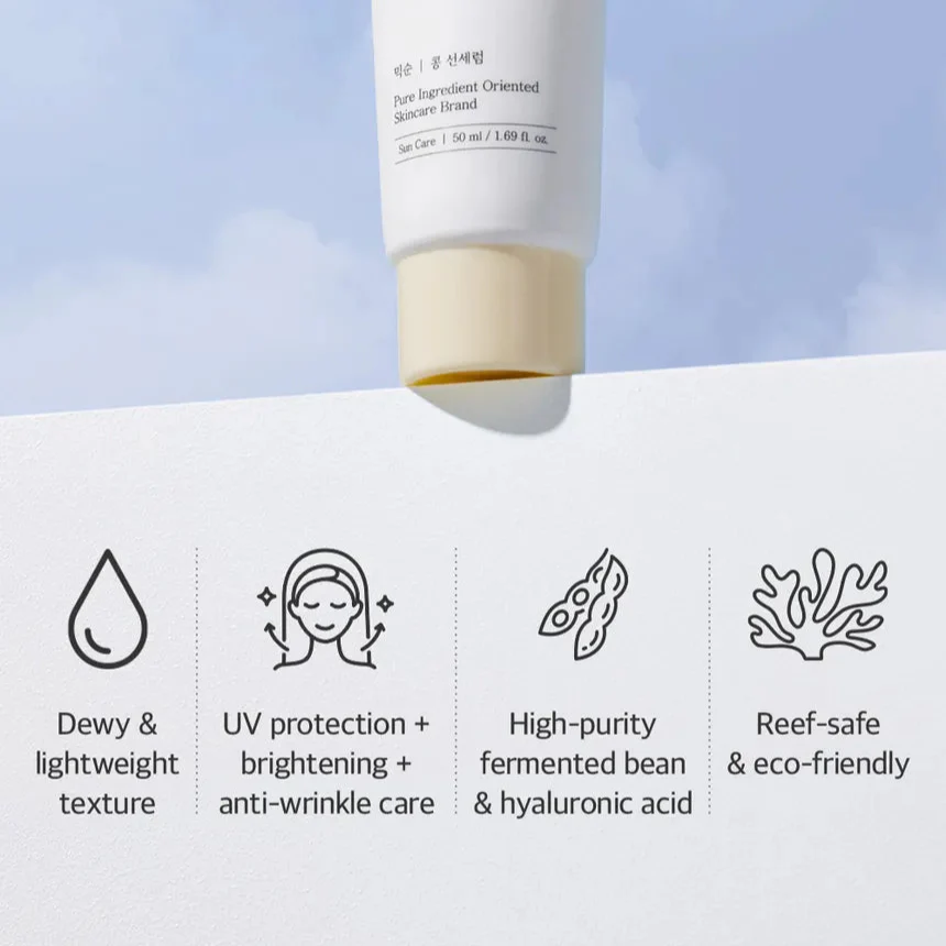Bean Sun Serum SPF50+ PA++++ -  Mixsoon | Protector solar nutritivo - Imagen 3