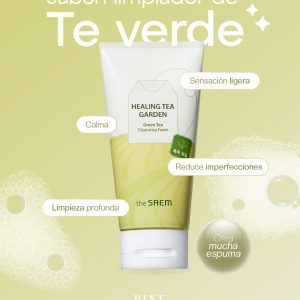 Healing Tea Garden Green Tea Cleansing Foam – The Saem | Jabón calmante