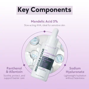 Molecule-Clear 5 % Mandelic Acid Serum – Nineless | Serum exfoliante de ácido mandélico