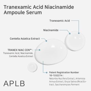 Tranexamic Acid Niacinamide Ampoule Serum – APLB | Sérum para unificar el tono de la piel