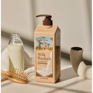 Shampoo White Musk – Milk Baobab | Shampoo con aroma de almizcle blanco, limpieza suave y nutritiva
