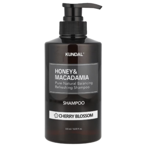 Honey & Macadamia Nature Shampoo Cherry Blossom – KUNDAL | Shampoo nutritivo + aroma floral