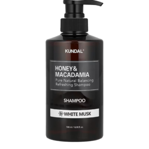 Honey & Macadamia Nature Shampoo White Musk – KUNDAL | Shampoo nutritivo e hidratante