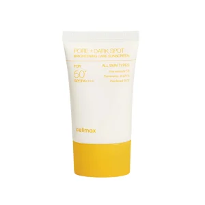 Pore + Dark Spot Brightening Care Sunscreen – Celimax | Protector solar iluminador antimanchas