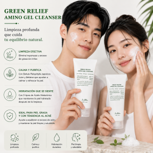 Green Relief Amino Gel Cleanser | Limpiador Facial con Aminoácidos