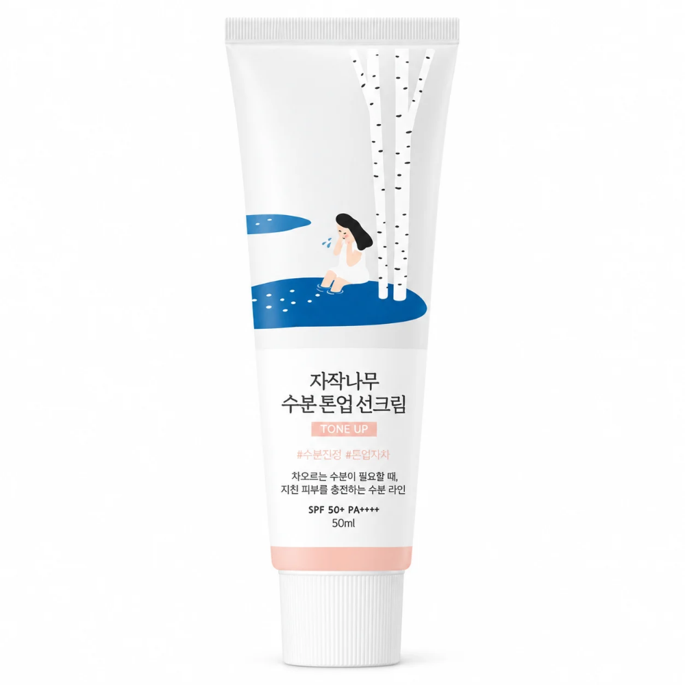 Birch Juice Moisturizing Tone-Up Sunscreen SPF50+ PA++++ – Round Lab | Protector solar hidratante con efecto tono uniforme