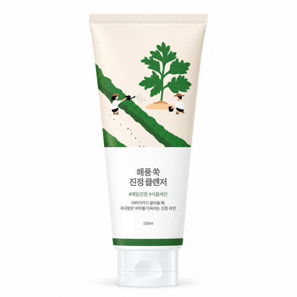 Mugwort Calming Cleanser 150 ml – Round Lab | Limpiador calmante para piel sensible