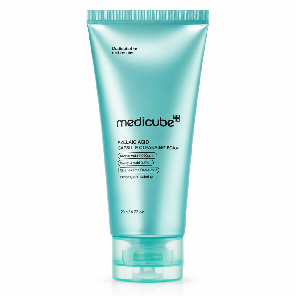 Azelaic Acid Niacinamide Deep Clean Foam Cleanser – MEDICUBE | Limpiador purificante para poros e imperfecciones