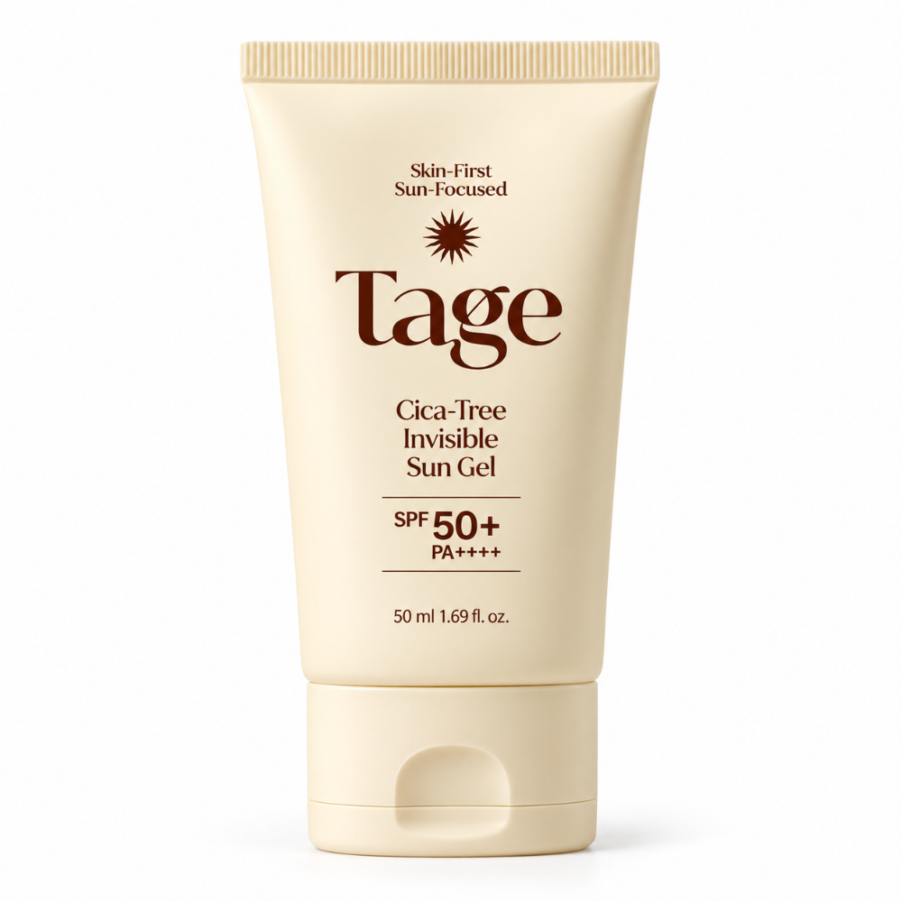 Cica-Tree Invisible Sun Gel – TAGE | Protector solar invisible con efecto blur y acabado mate