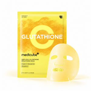 Glutathione Mask – MEDICUBE | Mascarilla facial iluminadora y unificadora del tono