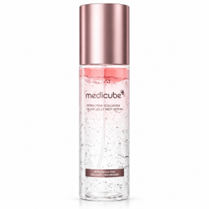 PDRN Pink Collagen Glow Jelly Mist Serum – Medicube | Bruma sérum hidratante, reafirmante e iluminadora