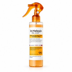 Peel Shot Exfoliating Kojic Acid Turmeric Spray – DR. MELAXIN | Spray exfoliante corporal iluminador