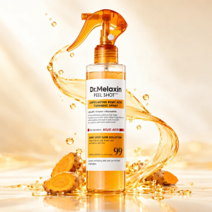 Peel Shot Exfoliating Kojic Acid Turmeric Spray – DR. MELAXIN | Spray exfoliante corporal iluminador