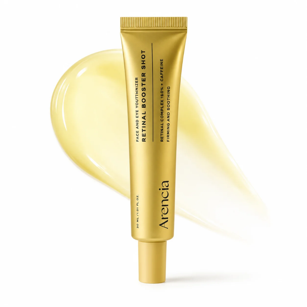 Retinal Booster Shot – ARENCIA | Sérum antiedad con retinal para líneas de expresión y textura
